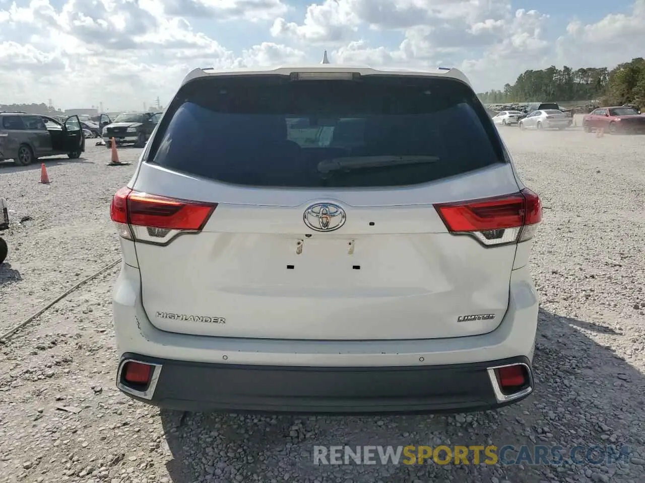 6 Фотография поврежденного автомобиля 5TDYZRFH2KS298318 TOYOTA HIGHLANDER 2019