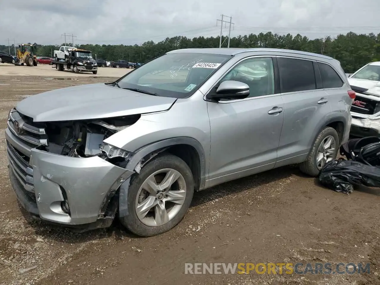 1 Фотография поврежденного автомобиля 5TDYZRFH2KS337926 TOYOTA HIGHLANDER 2019