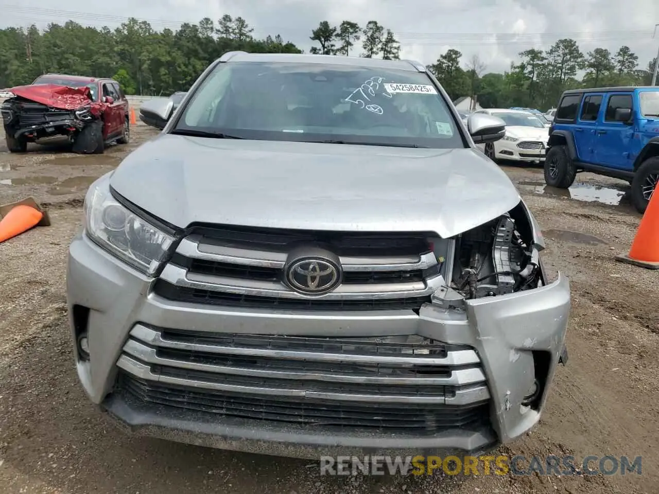 5 Фотография поврежденного автомобиля 5TDYZRFH2KS337926 TOYOTA HIGHLANDER 2019