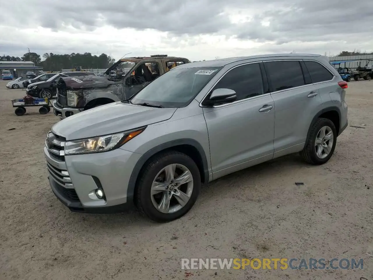 1 Фотография поврежденного автомобиля 5TDYZRFH2KS367430 TOYOTA HIGHLANDER 2019