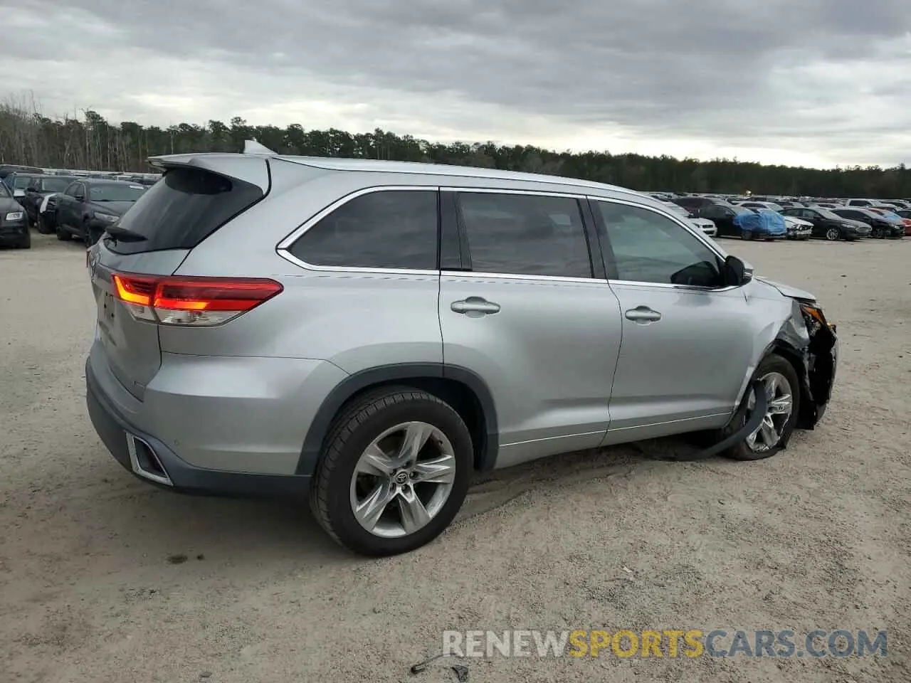 3 Фотография поврежденного автомобиля 5TDYZRFH2KS367430 TOYOTA HIGHLANDER 2019