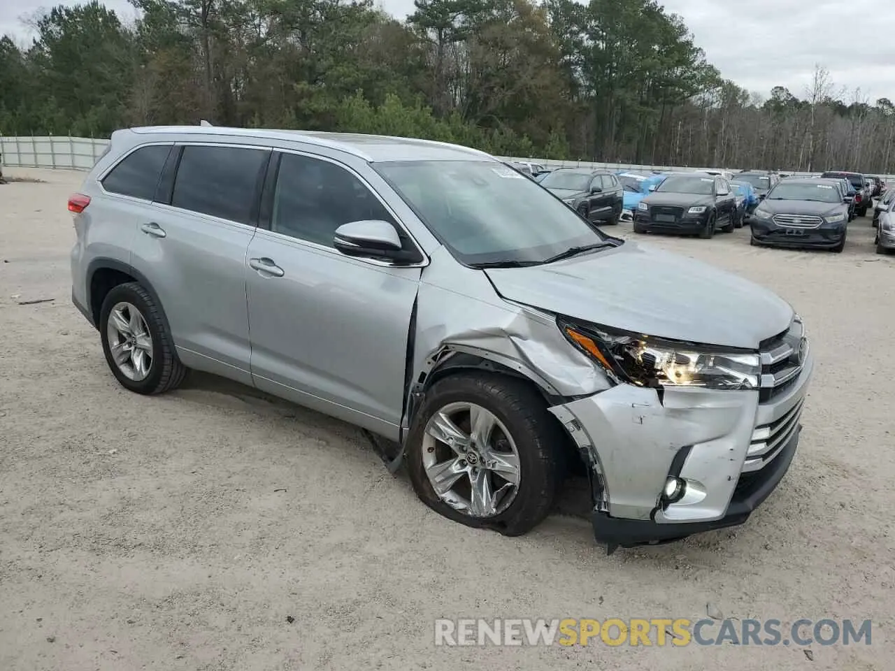 4 Фотография поврежденного автомобиля 5TDYZRFH2KS367430 TOYOTA HIGHLANDER 2019
