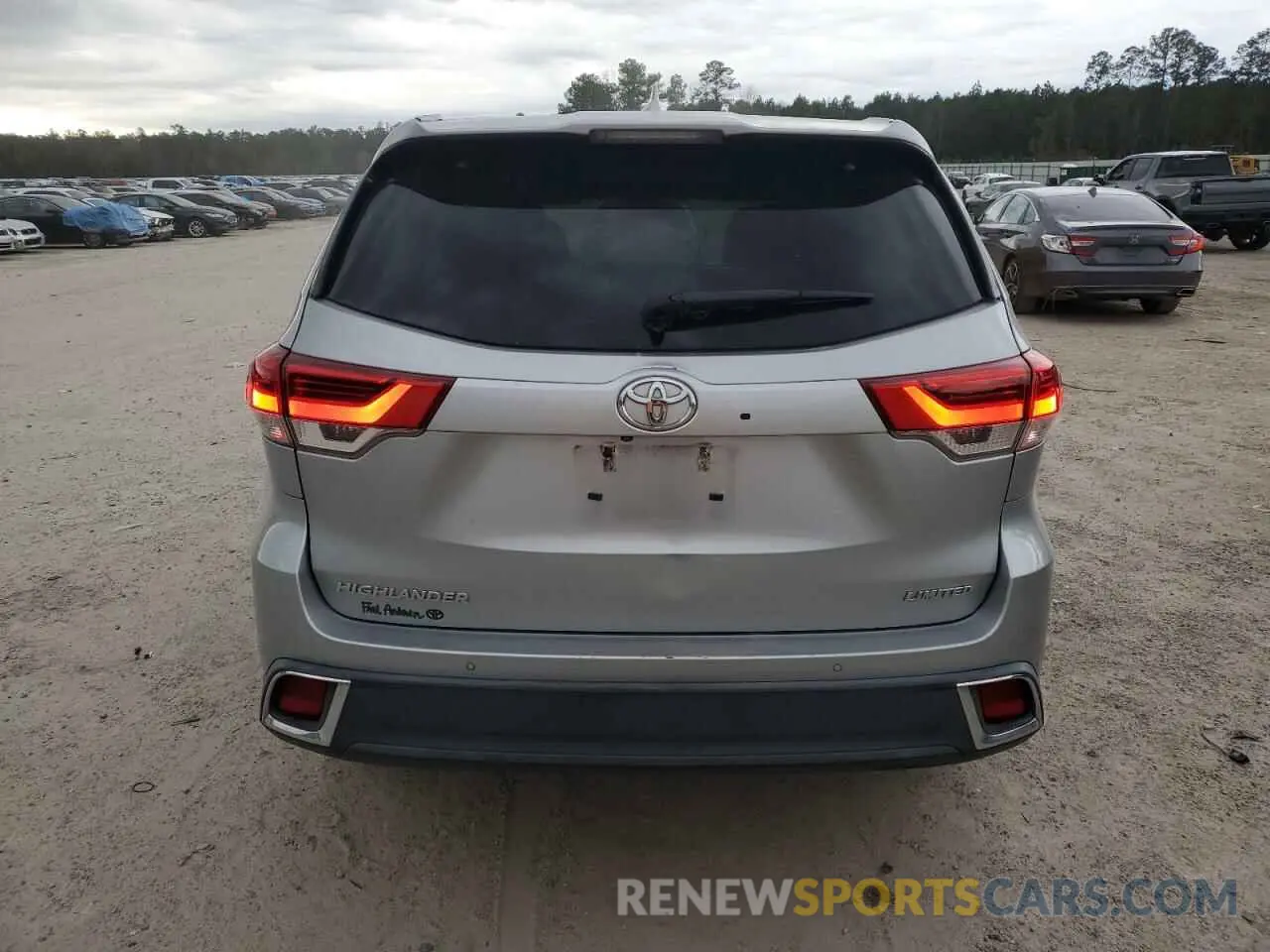 6 Фотография поврежденного автомобиля 5TDYZRFH2KS367430 TOYOTA HIGHLANDER 2019