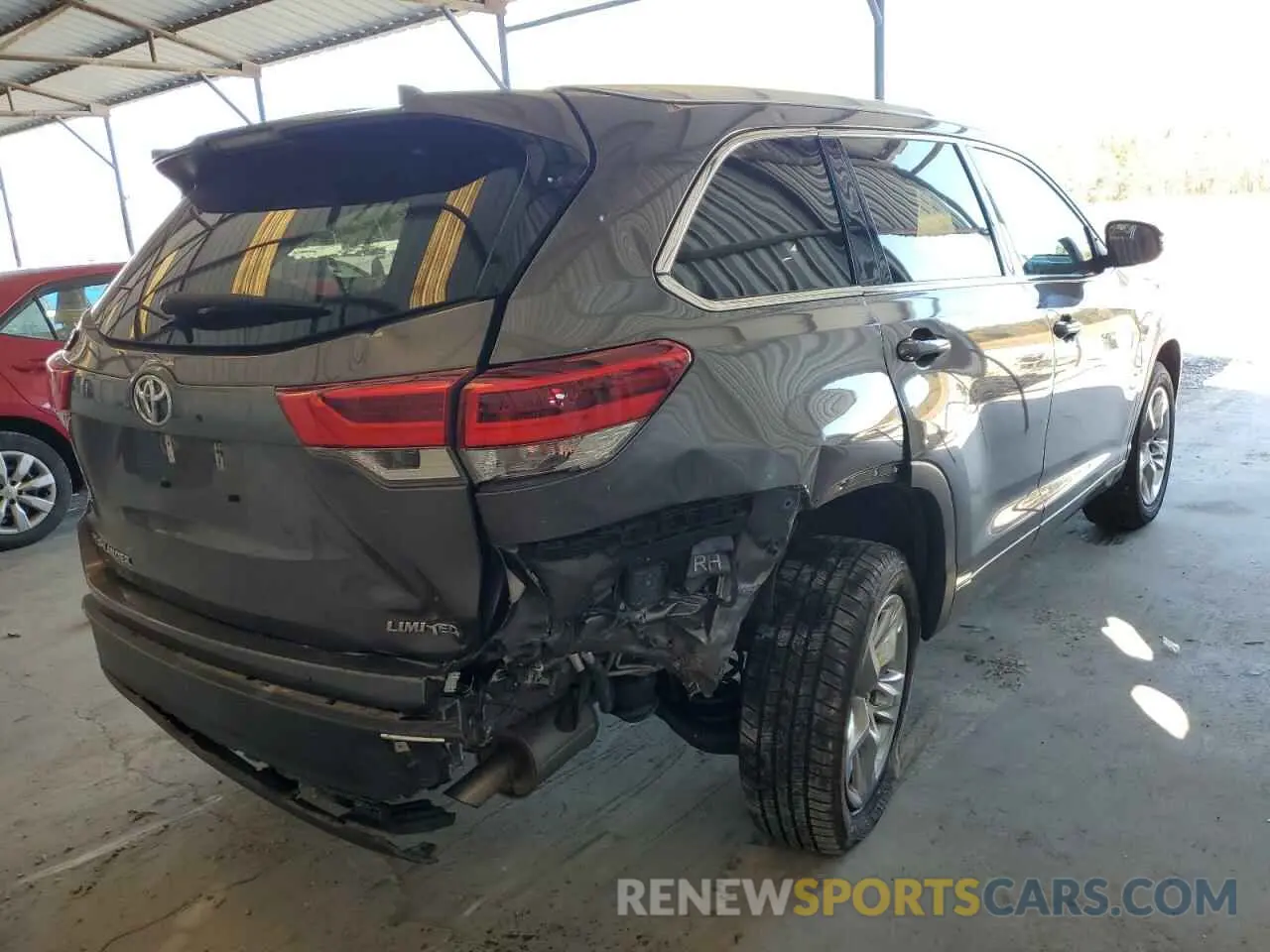 4 Фотография поврежденного автомобиля 5TDYZRFH3KS336753 TOYOTA HIGHLANDER 2019