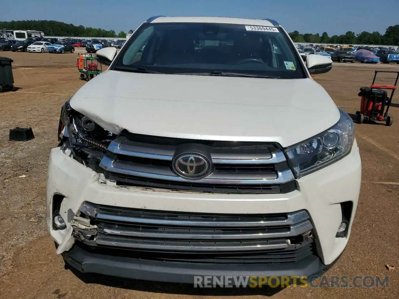 5 Photograph of a damaged car 5TDYZRFH5KS332655 TOYOTA HIGHLANDER 2019