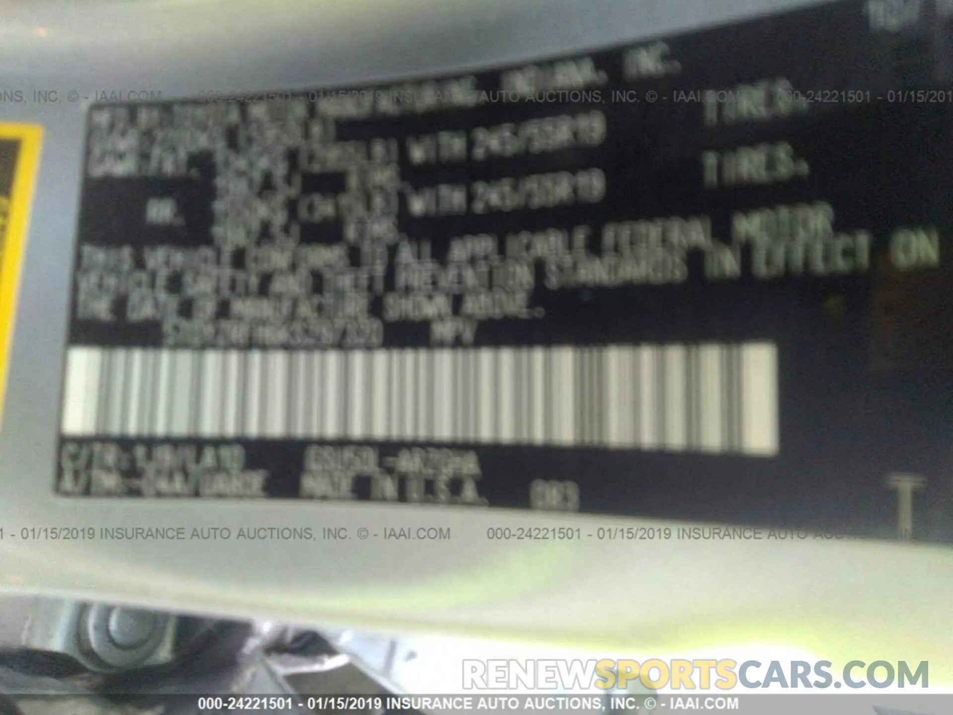 9 Photograph of a damaged car 5TDYZRFH6KS297320 TOYOTA HIGHLANDER 2019