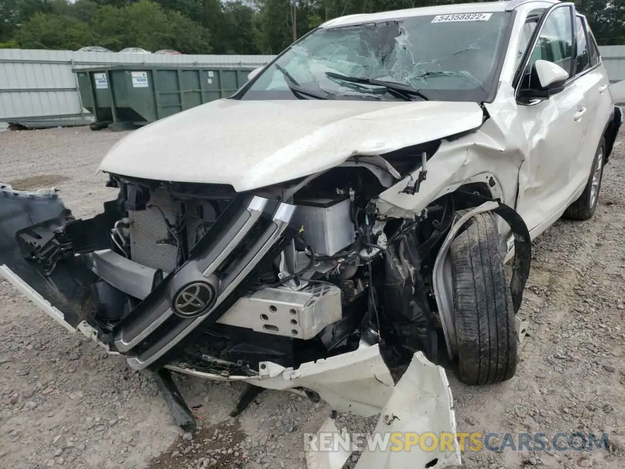 9 Photograph of a damaged car 5TDYZRFH7KS321978 TOYOTA HIGHLANDER 2019