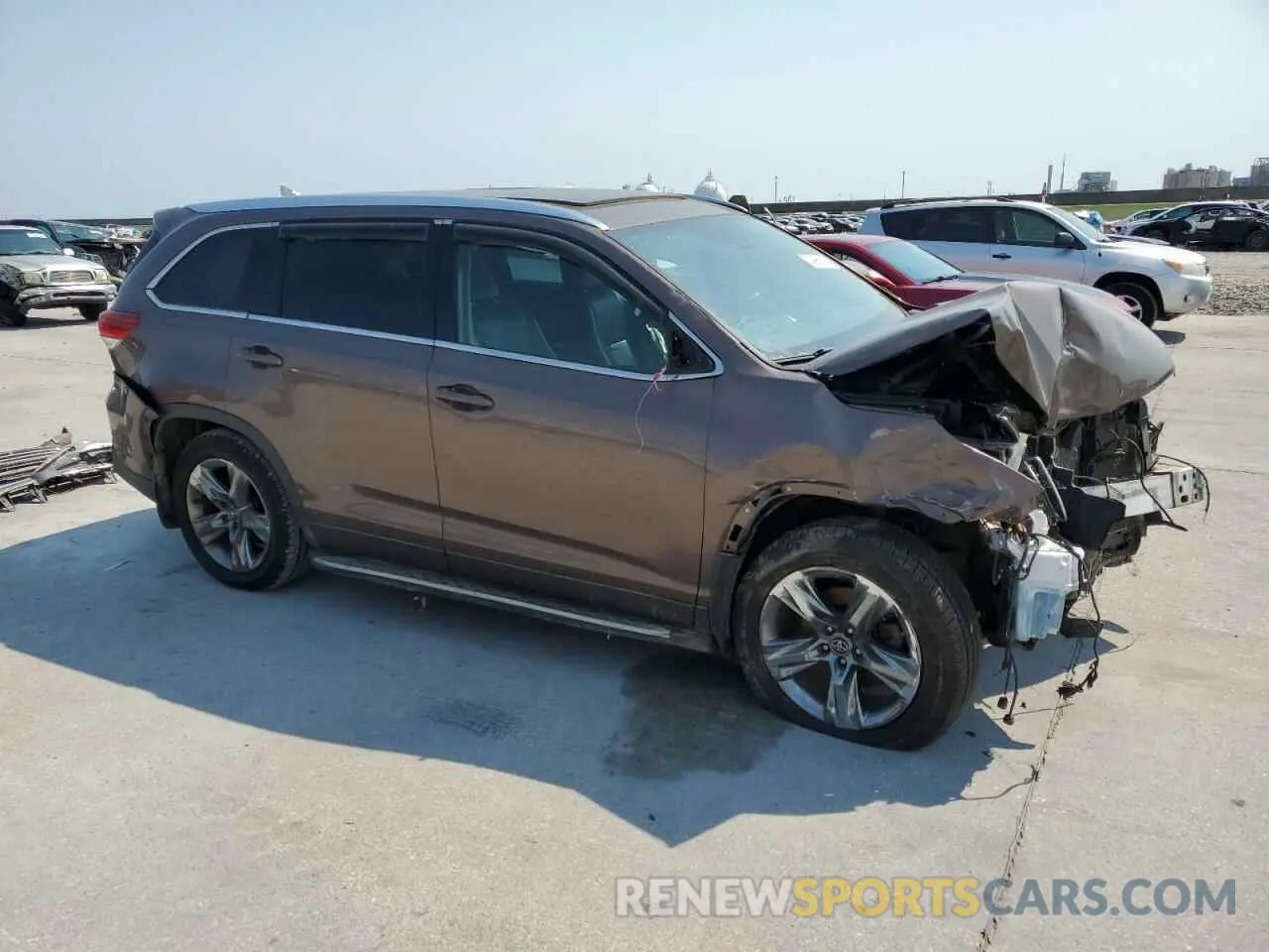 4 Фотография поврежденного автомобиля 5TDYZRFH7KS327358 TOYOTA HIGHLANDER 2019