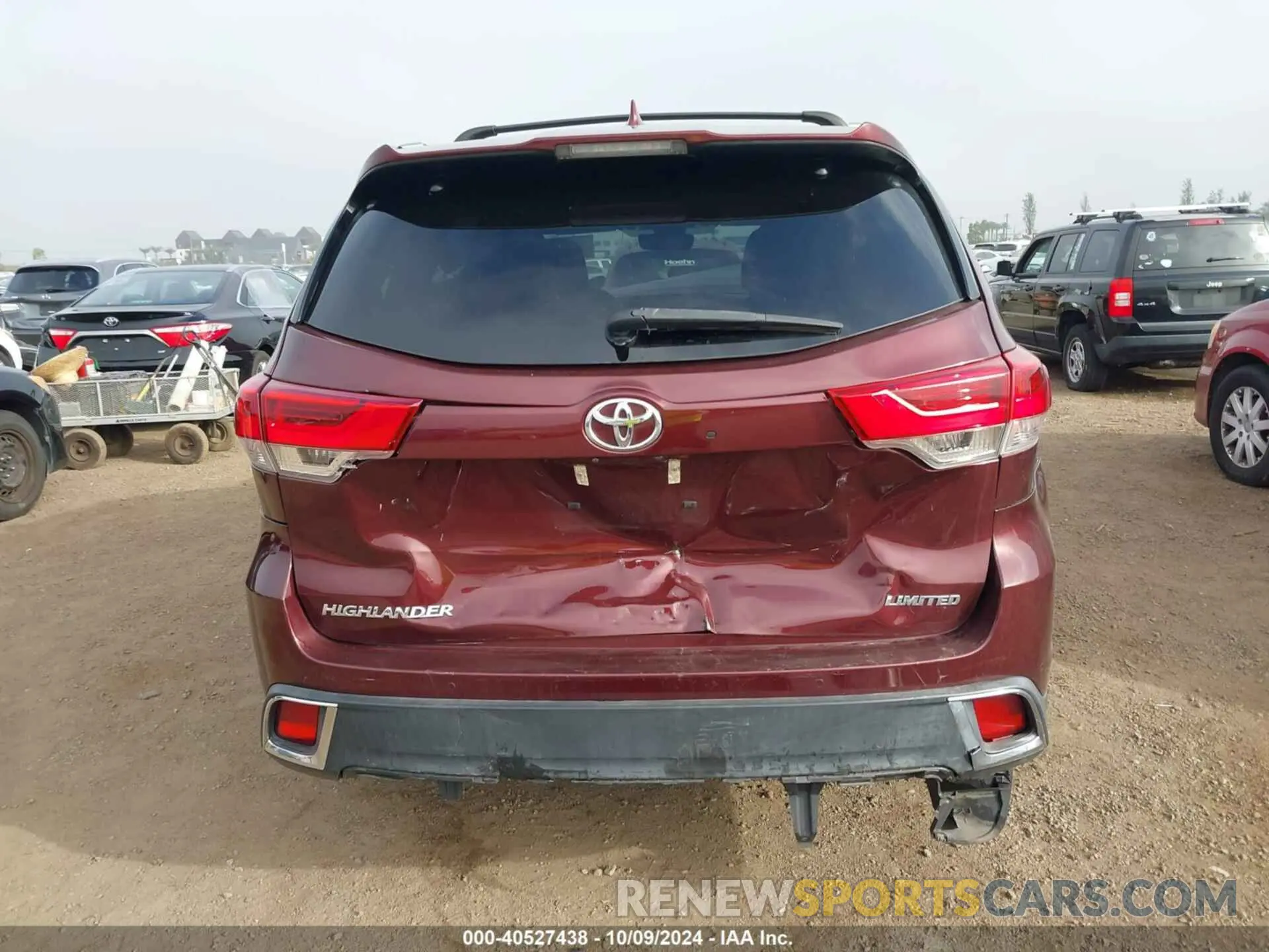16 Photograph of a damaged car 5TDYZRFH7KS329837 TOYOTA HIGHLANDER 2019