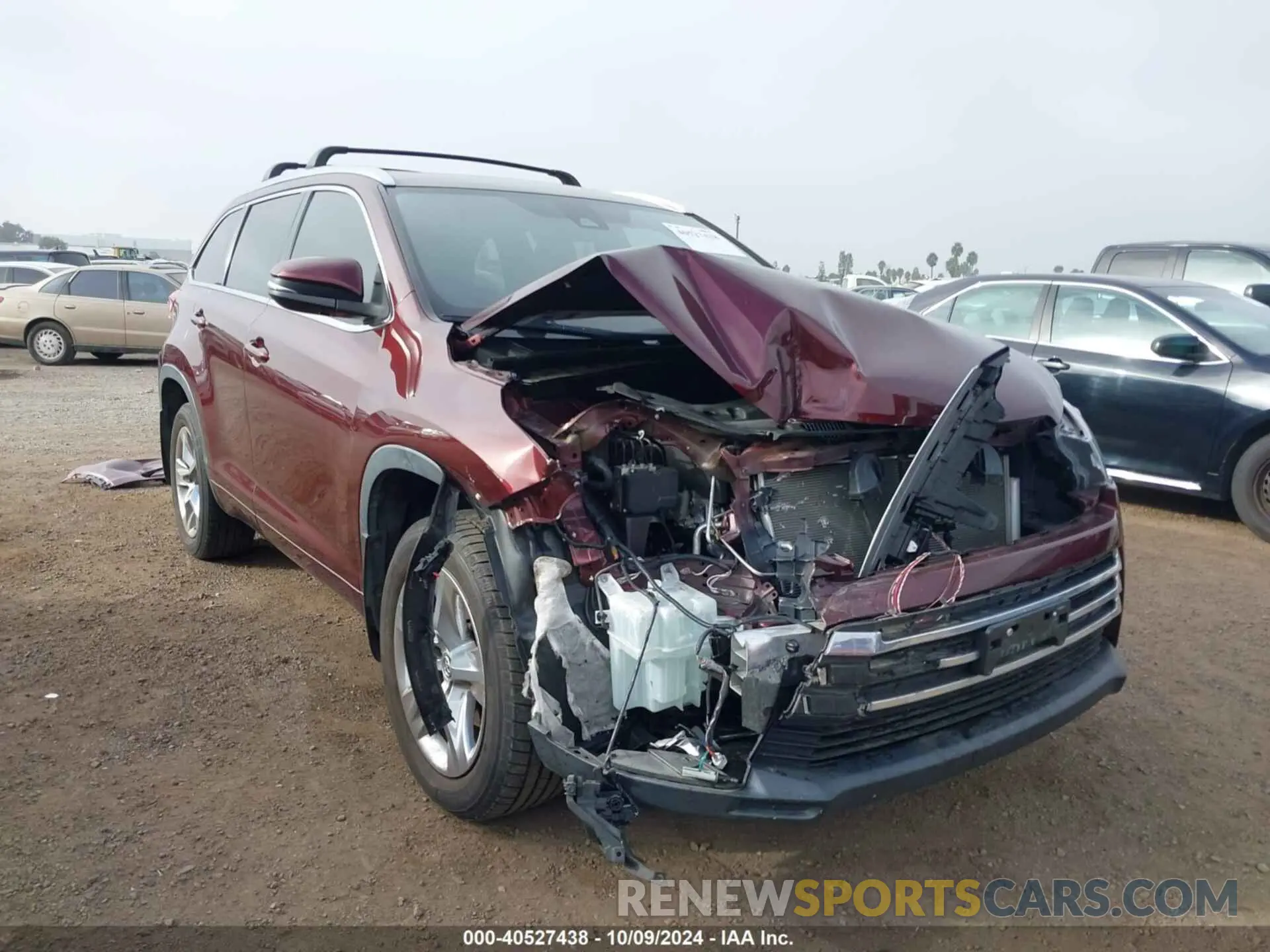6 Photograph of a damaged car 5TDYZRFH7KS329837 TOYOTA HIGHLANDER 2019