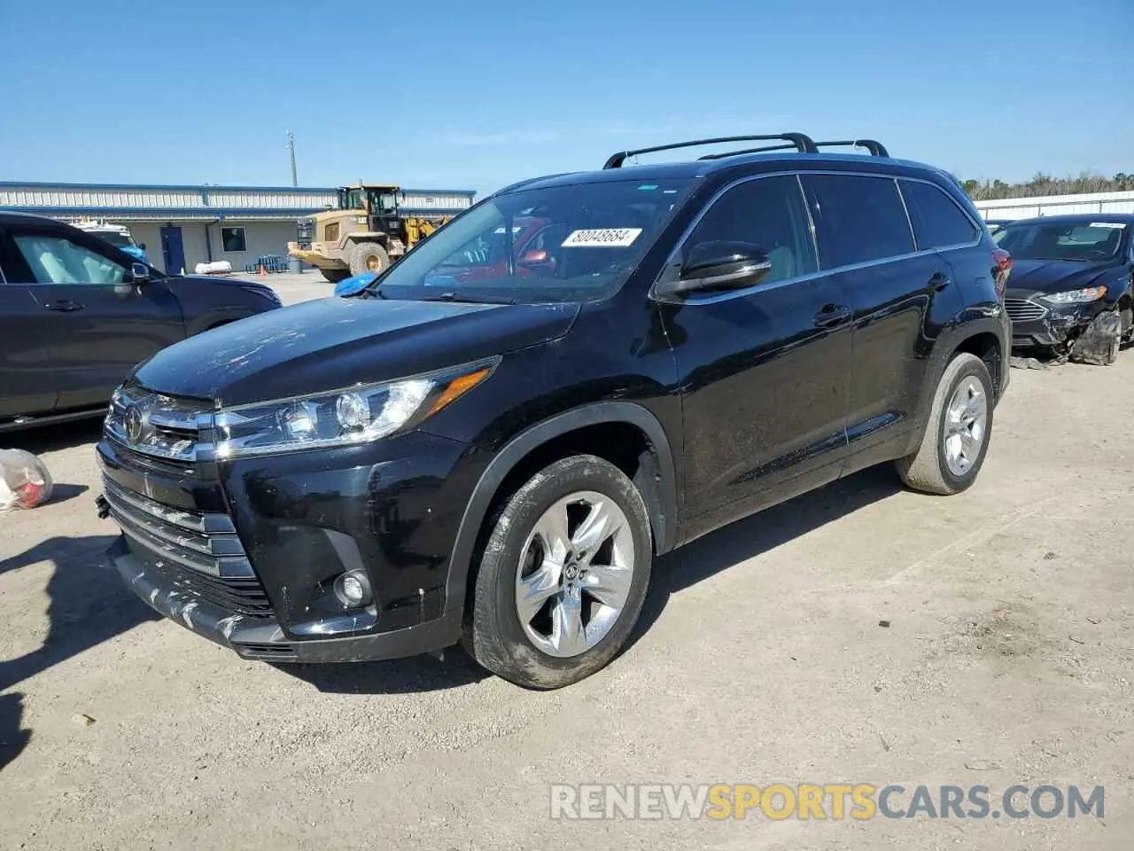 1 Photograph of a damaged car 5TDYZRFH7KS331412 TOYOTA HIGHLANDER 2019