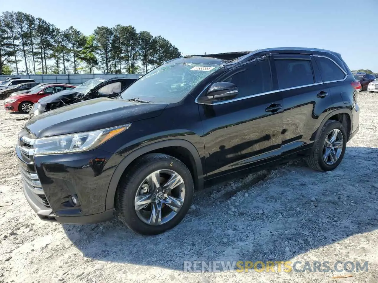 1 Фотография поврежденного автомобиля 5TDYZRFH8KS363172 TOYOTA HIGHLANDER 2019