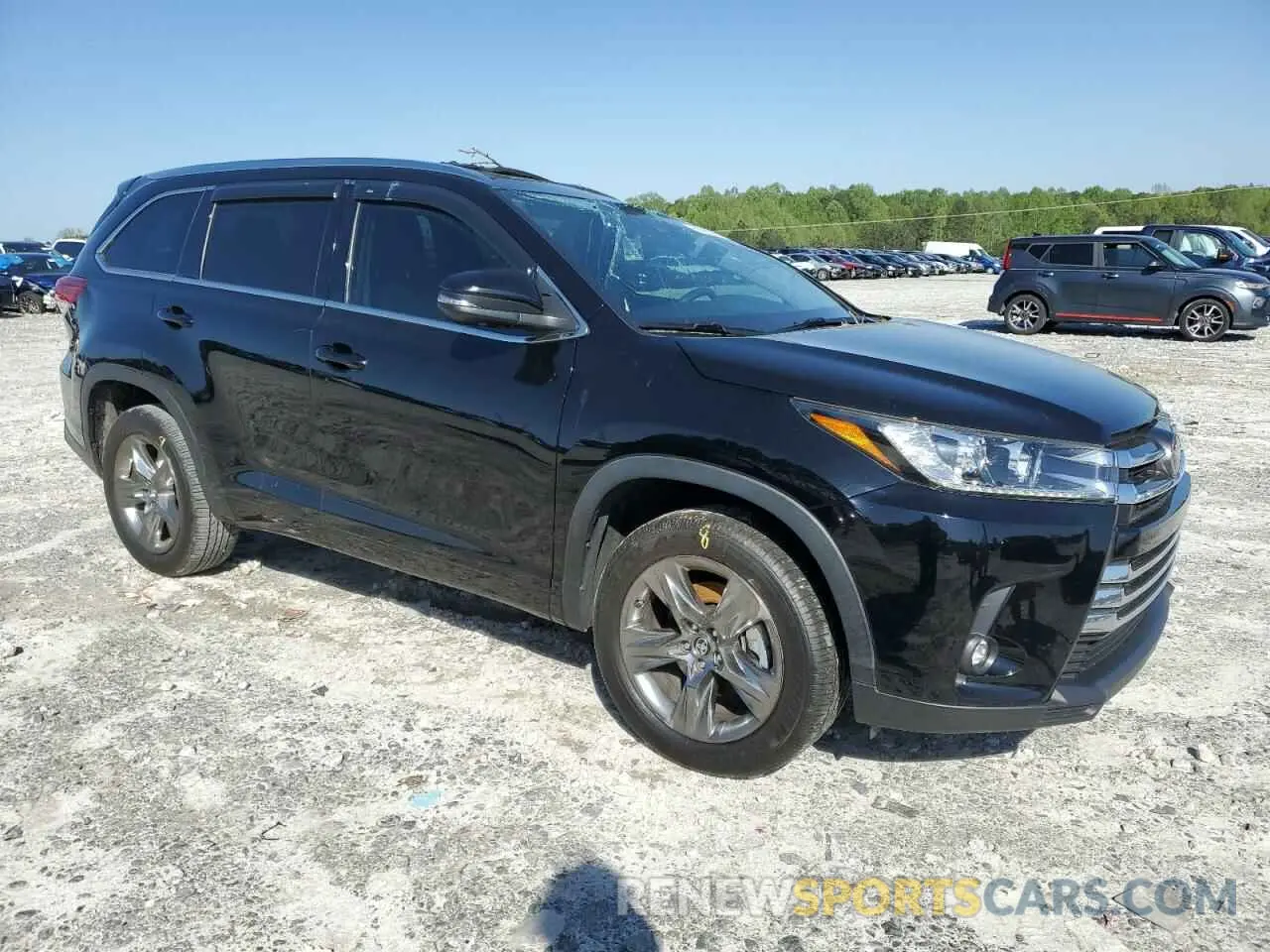 4 Фотография поврежденного автомобиля 5TDYZRFH8KS363172 TOYOTA HIGHLANDER 2019