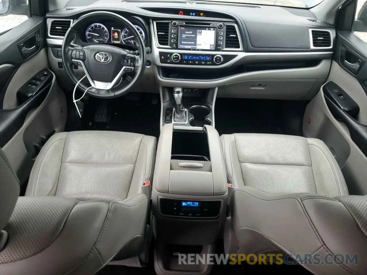 8 Photograph of a damaged car 5TDYZRFH8KS364953 TOYOTA HIGHLANDER 2019