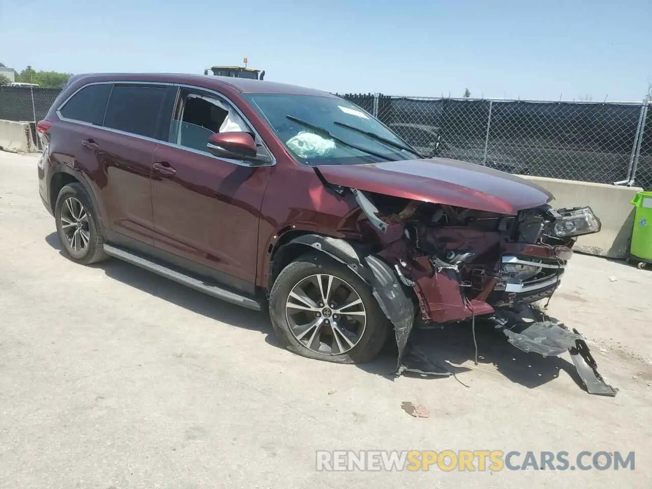 4 Фотография поврежденного автомобиля 5TDZARFH1KS045731 TOYOTA HIGHLANDER 2019