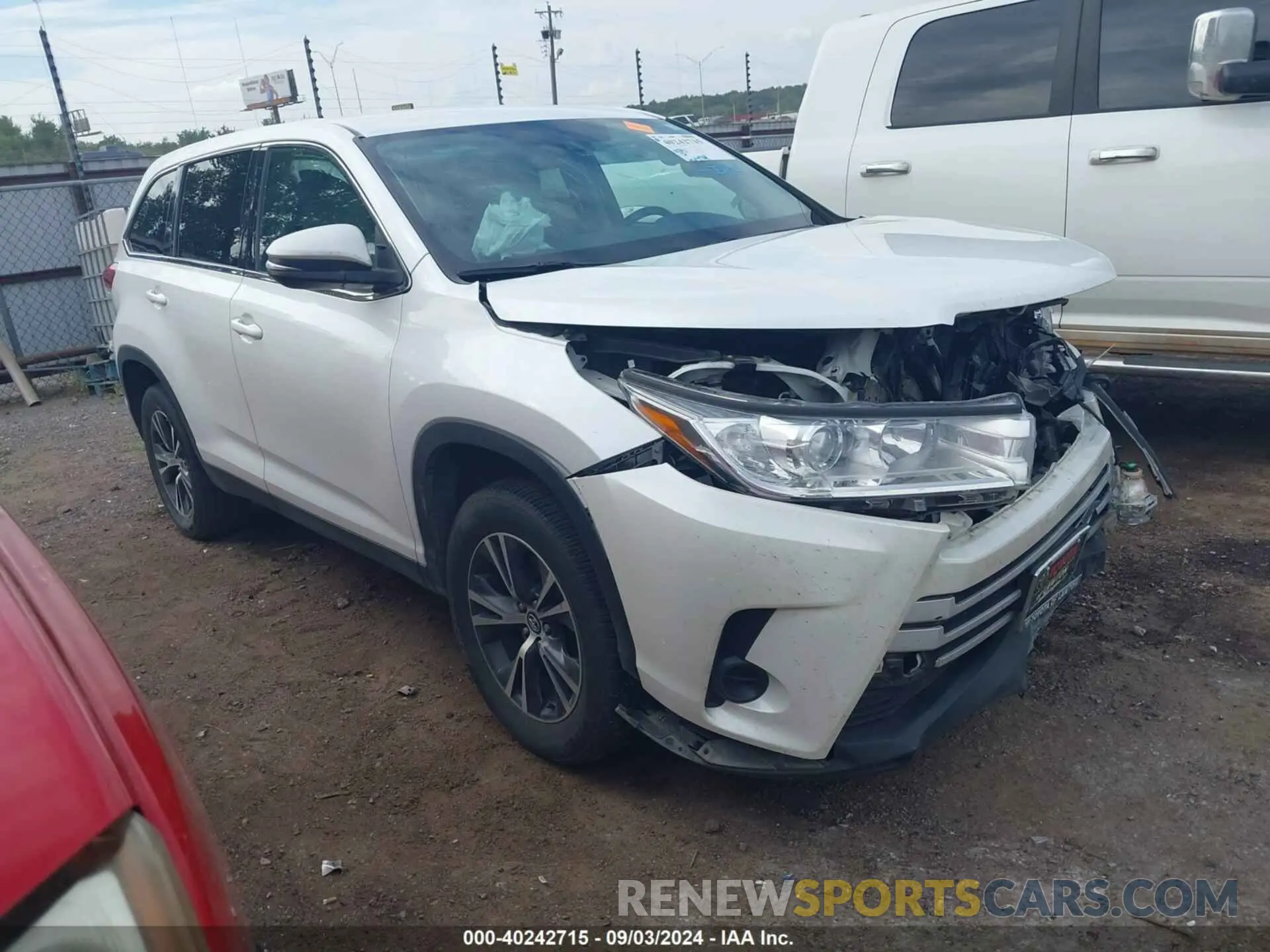 1 Фотография поврежденного автомобиля 5TDZARFH1KS051738 TOYOTA HIGHLANDER 2019