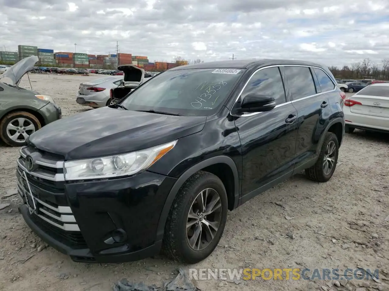 2 Фотография поврежденного автомобиля 5TDZARFH3KS043558 TOYOTA HIGHLANDER 2019