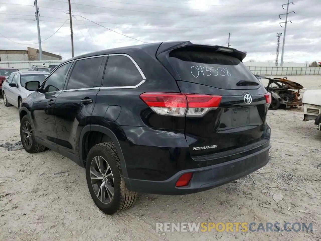 3 Фотография поврежденного автомобиля 5TDZARFH3KS043558 TOYOTA HIGHLANDER 2019
