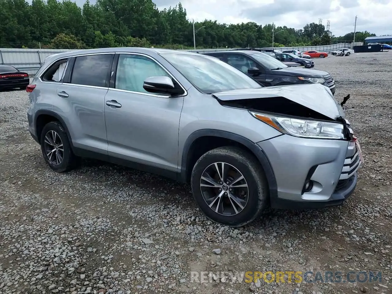 4 Фотография поврежденного автомобиля 5TDZARFH3KS055936 TOYOTA HIGHLANDER 2019