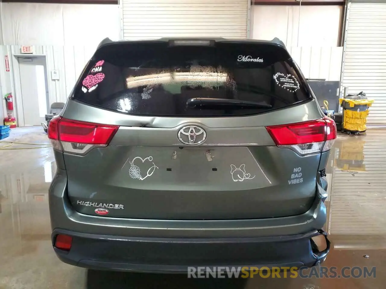 6 Фотография поврежденного автомобиля 5TDZARFH9KS056444 TOYOTA HIGHLANDER 2019