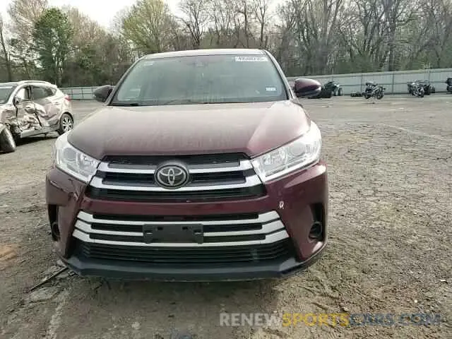 12 Photograph of a damaged car 5TDZZRFH0KS299133 TOYOTA HIGHLANDER 2019