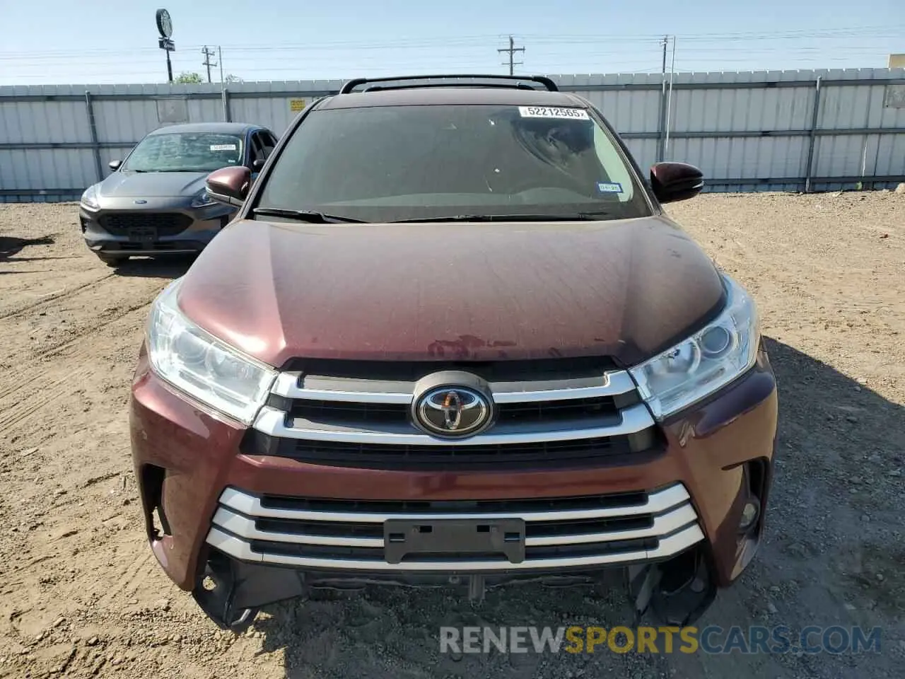 5 Фотография поврежденного автомобиля 5TDZZRFH0KS327965 TOYOTA HIGHLANDER 2019