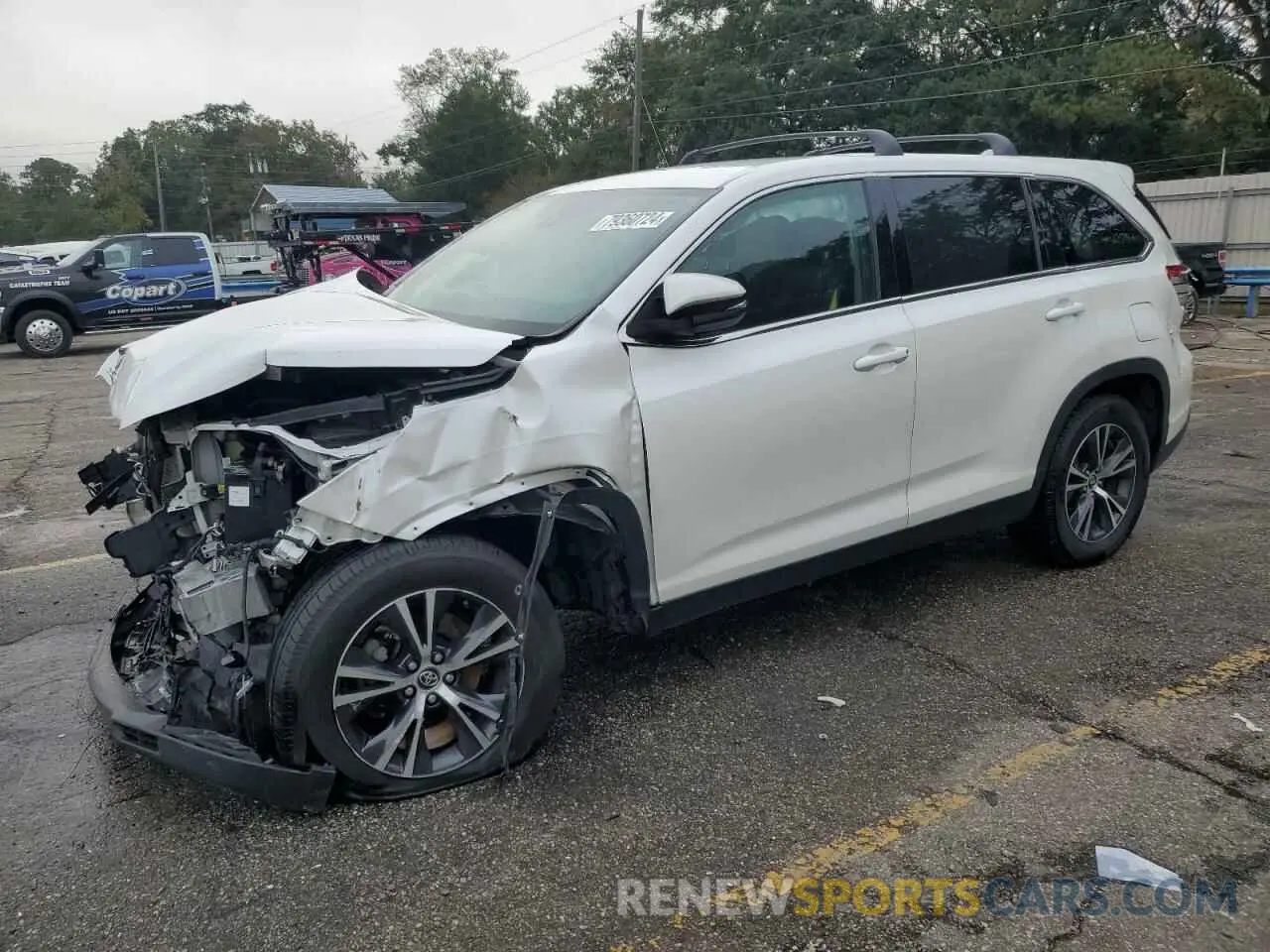 1 Фотография поврежденного автомобиля 5TDZZRFH0KS328307 TOYOTA HIGHLANDER 2019