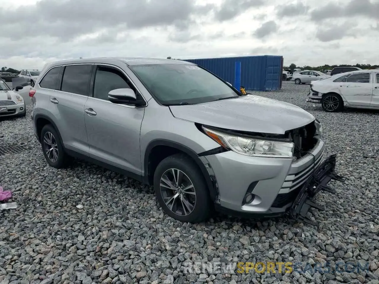 4 Фотография поврежденного автомобиля 5TDZZRFH0KS361419 TOYOTA HIGHLANDER 2019