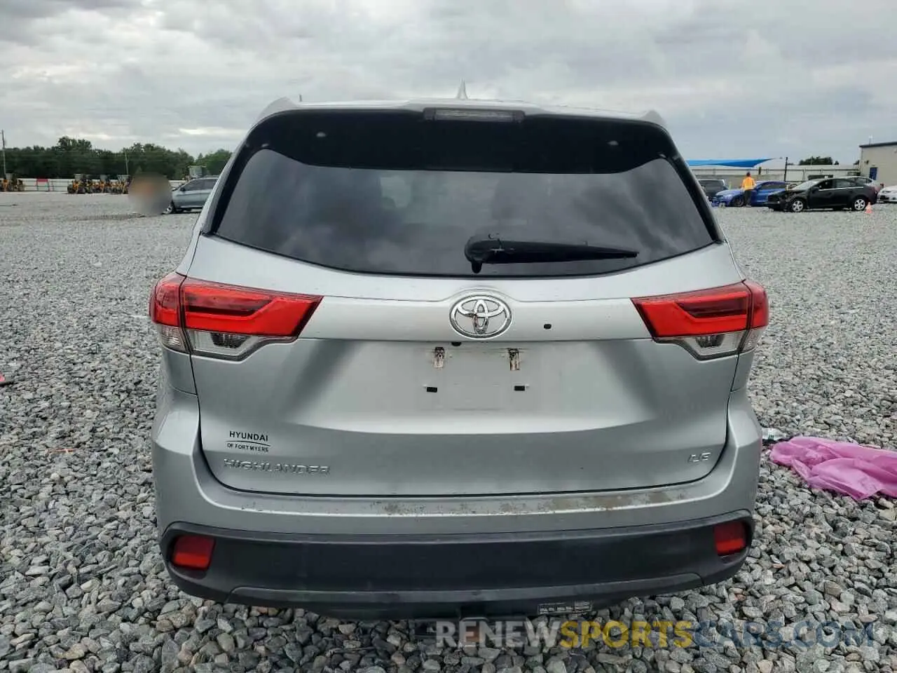 6 Фотография поврежденного автомобиля 5TDZZRFH0KS361419 TOYOTA HIGHLANDER 2019