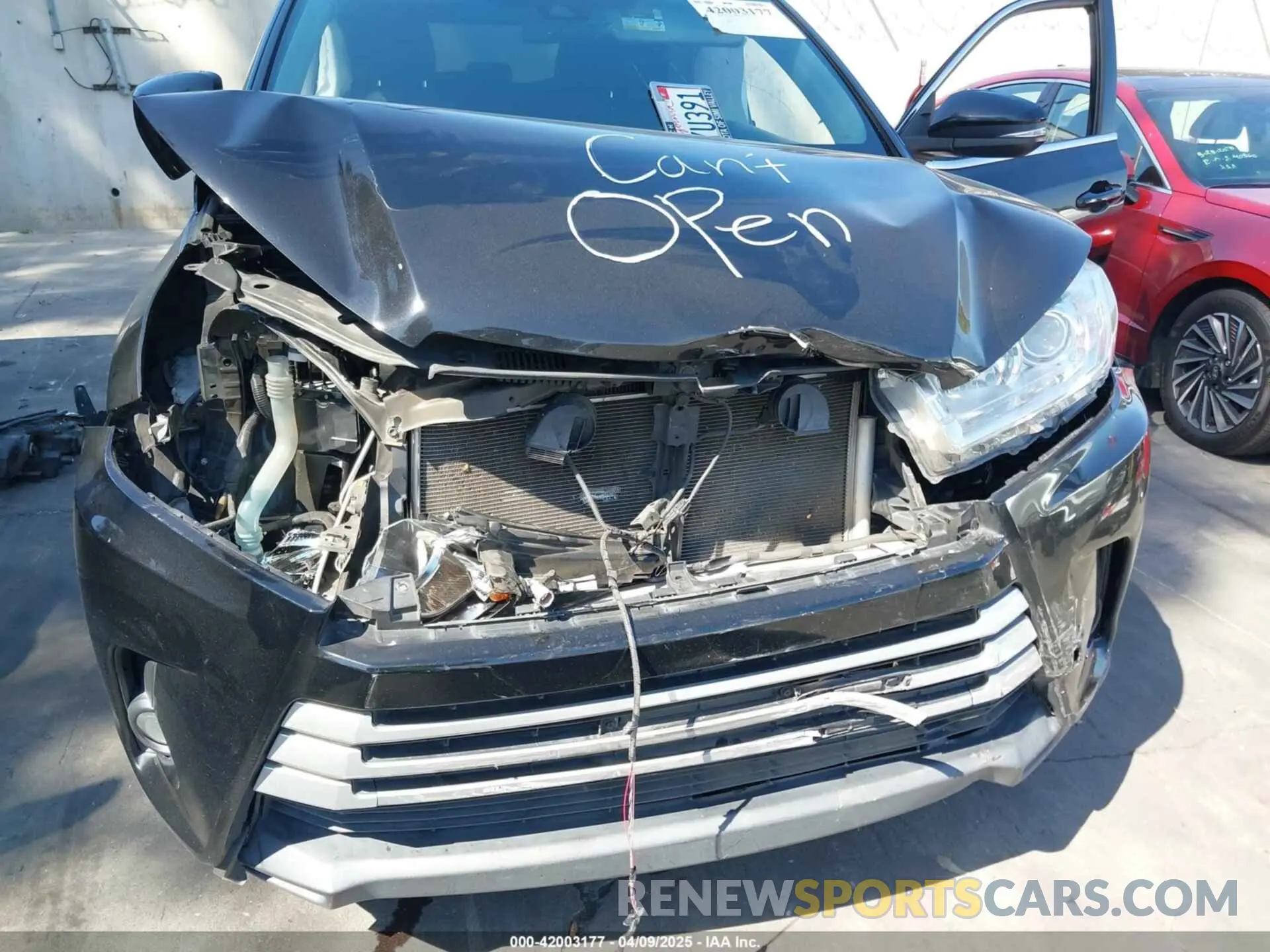 6 Фотография поврежденного автомобиля 5TDZZRFH2KS300573 TOYOTA HIGHLANDER 2019