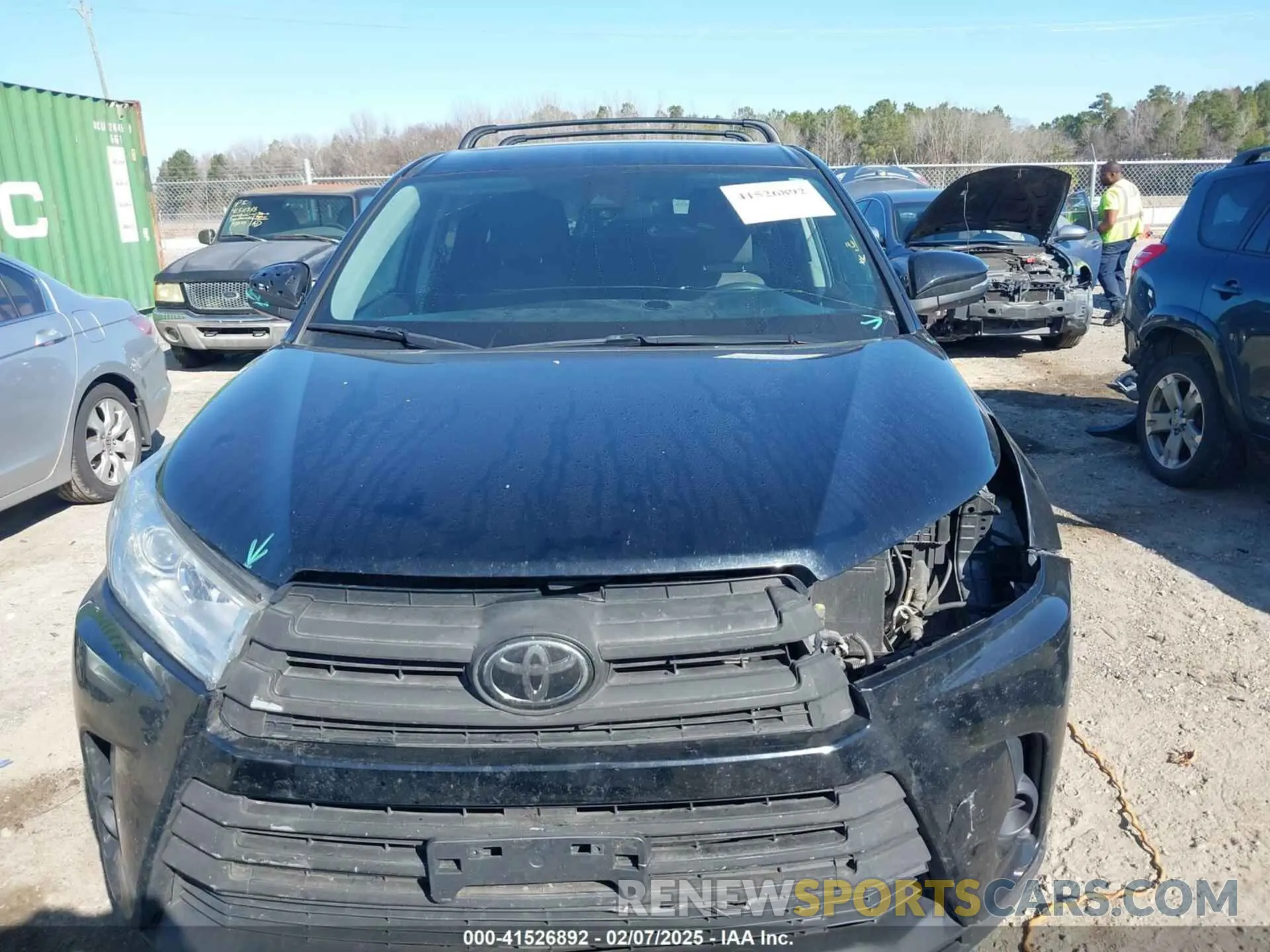 6 Фотография поврежденного автомобиля 5TDZZRFH3KS295920 TOYOTA HIGHLANDER 2019