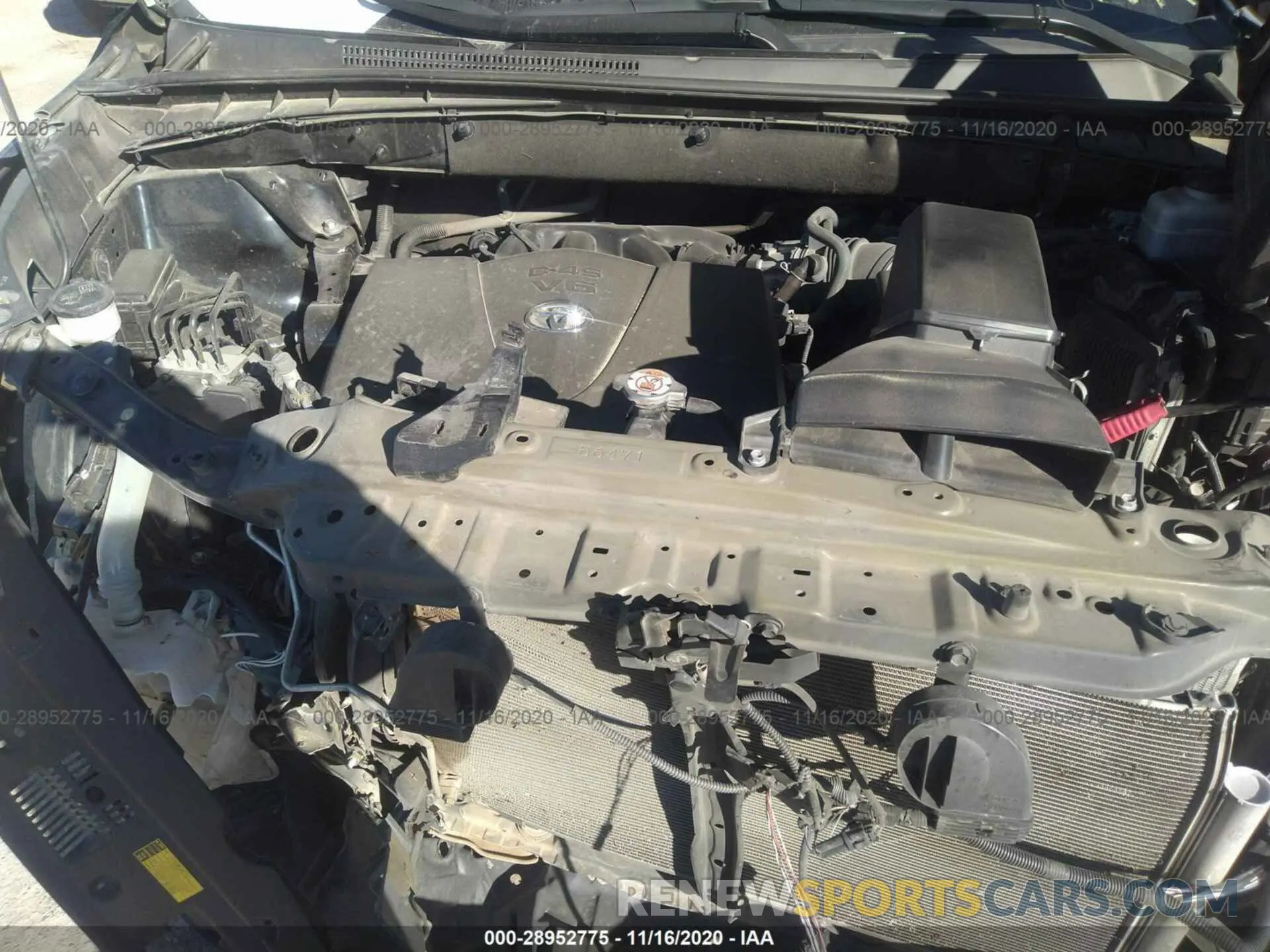 10 Фотография поврежденного автомобиля 5TDZZRFH3KS297358 TOYOTA HIGHLANDER 2019