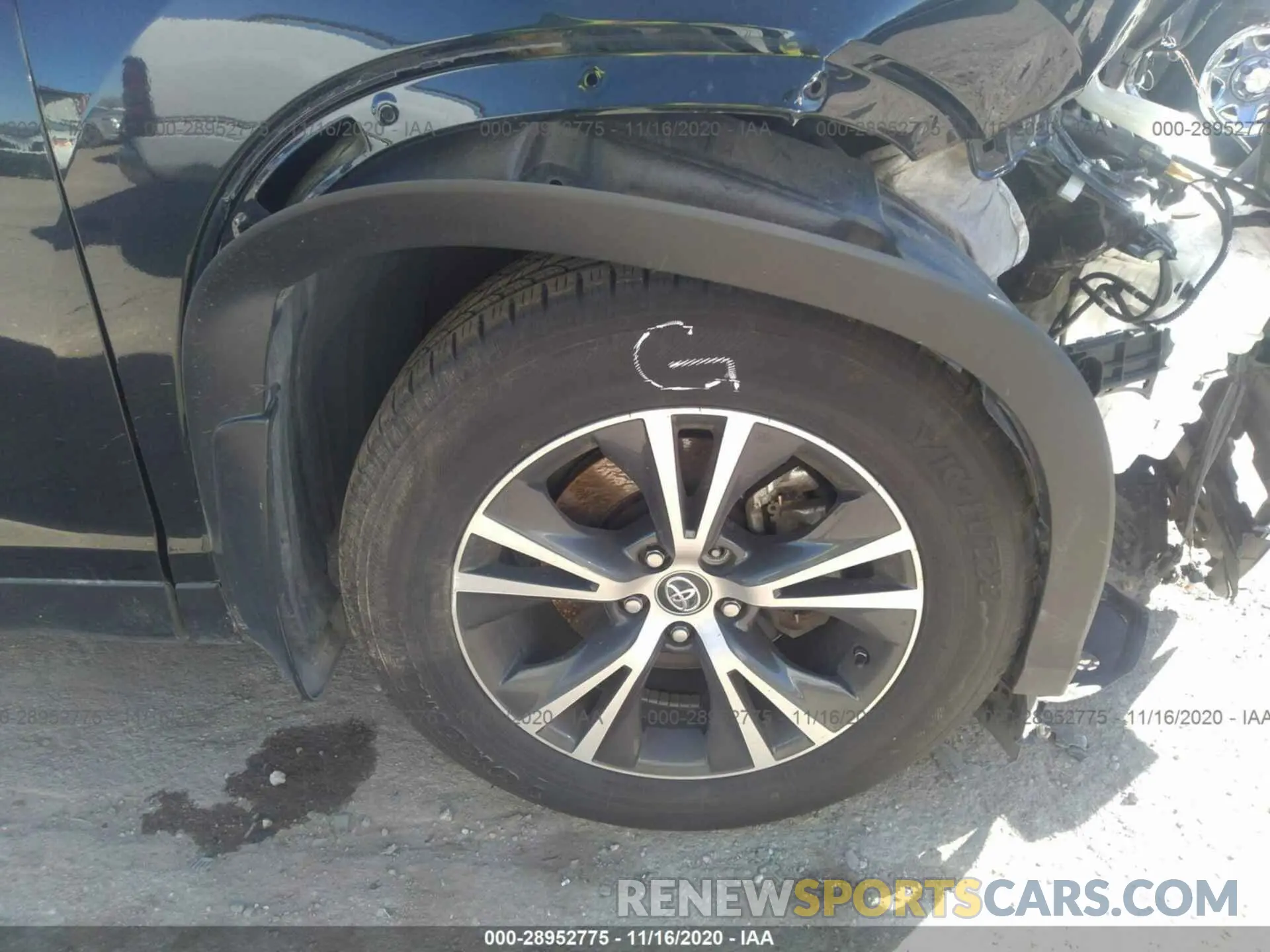 14 Фотография поврежденного автомобиля 5TDZZRFH3KS297358 TOYOTA HIGHLANDER 2019