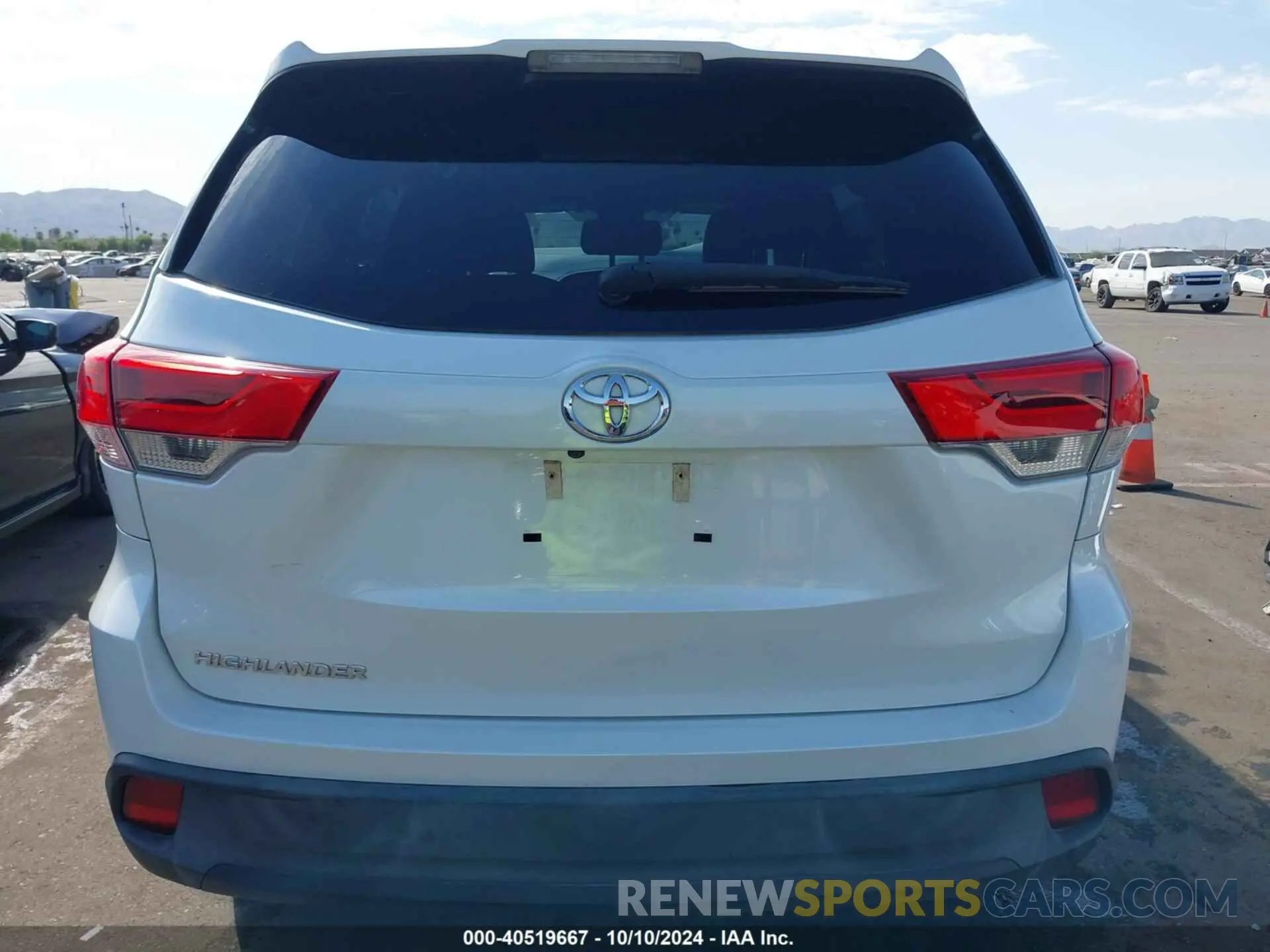 16 Фотография поврежденного автомобиля 5TDZZRFH4KS366848 TOYOTA HIGHLANDER 2019