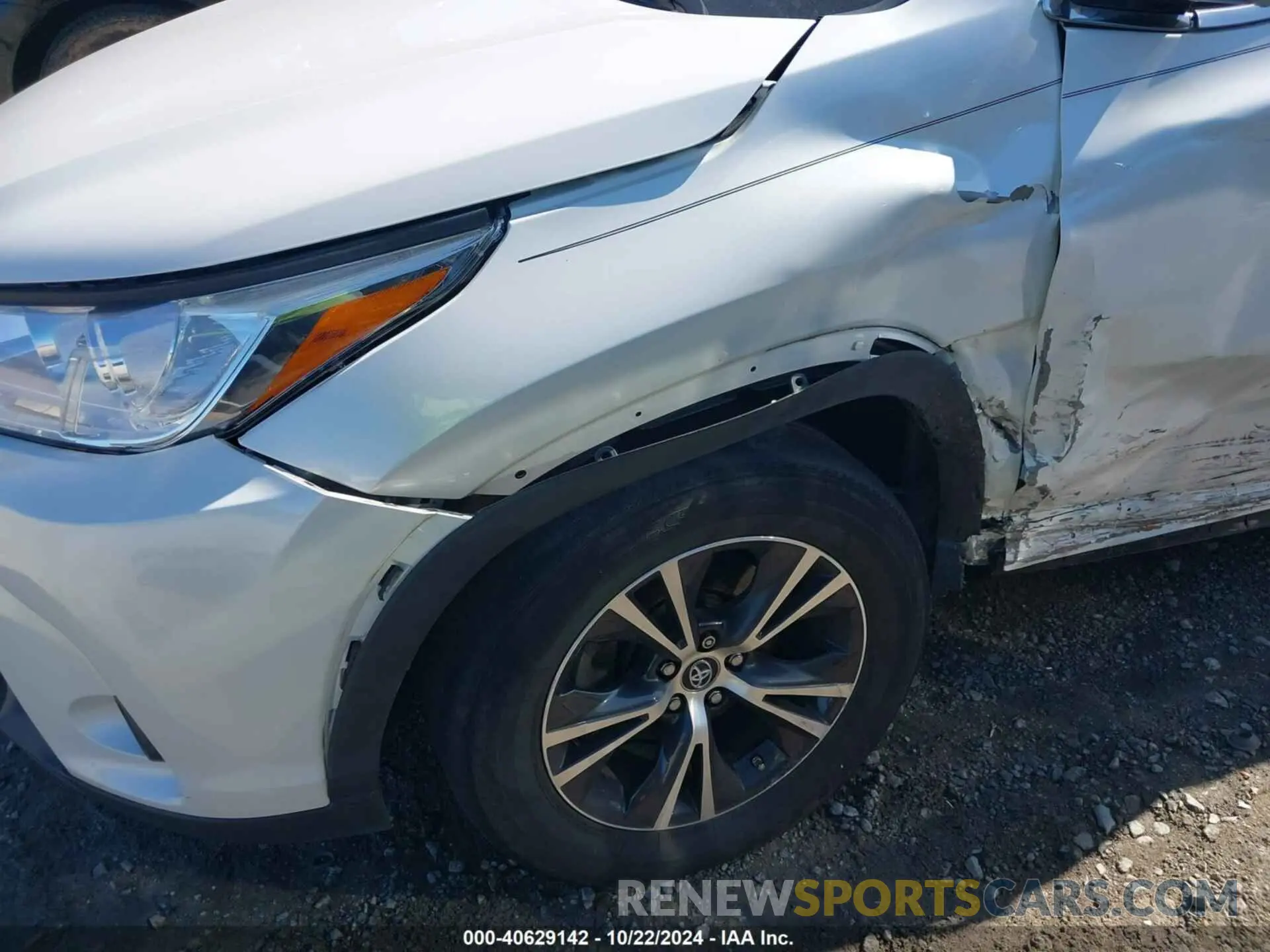 6 Фотография поврежденного автомобиля 5TDZZRFH5KS316122 TOYOTA HIGHLANDER 2019