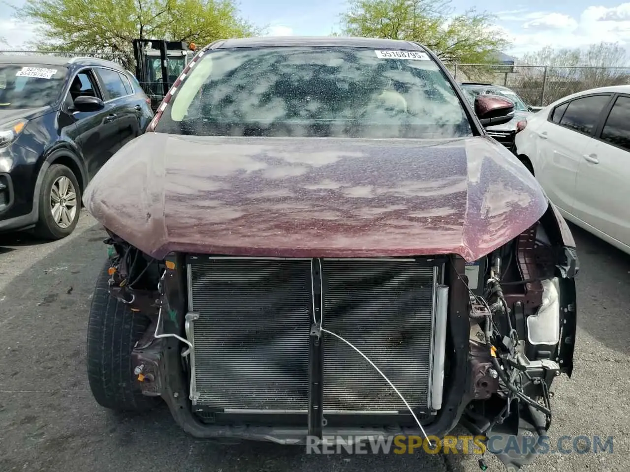 5 Фотография поврежденного автомобиля 5TDZZRFH6KS305436 TOYOTA HIGHLANDER 2019