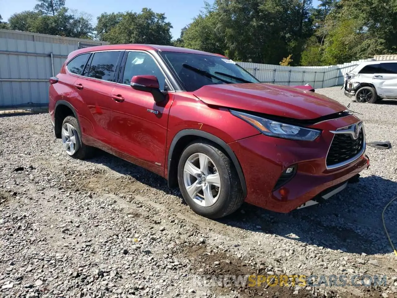1 Фотография поврежденного автомобиля 5TDBBRCH6LS502117 TOYOTA HIGHLANDER 2020