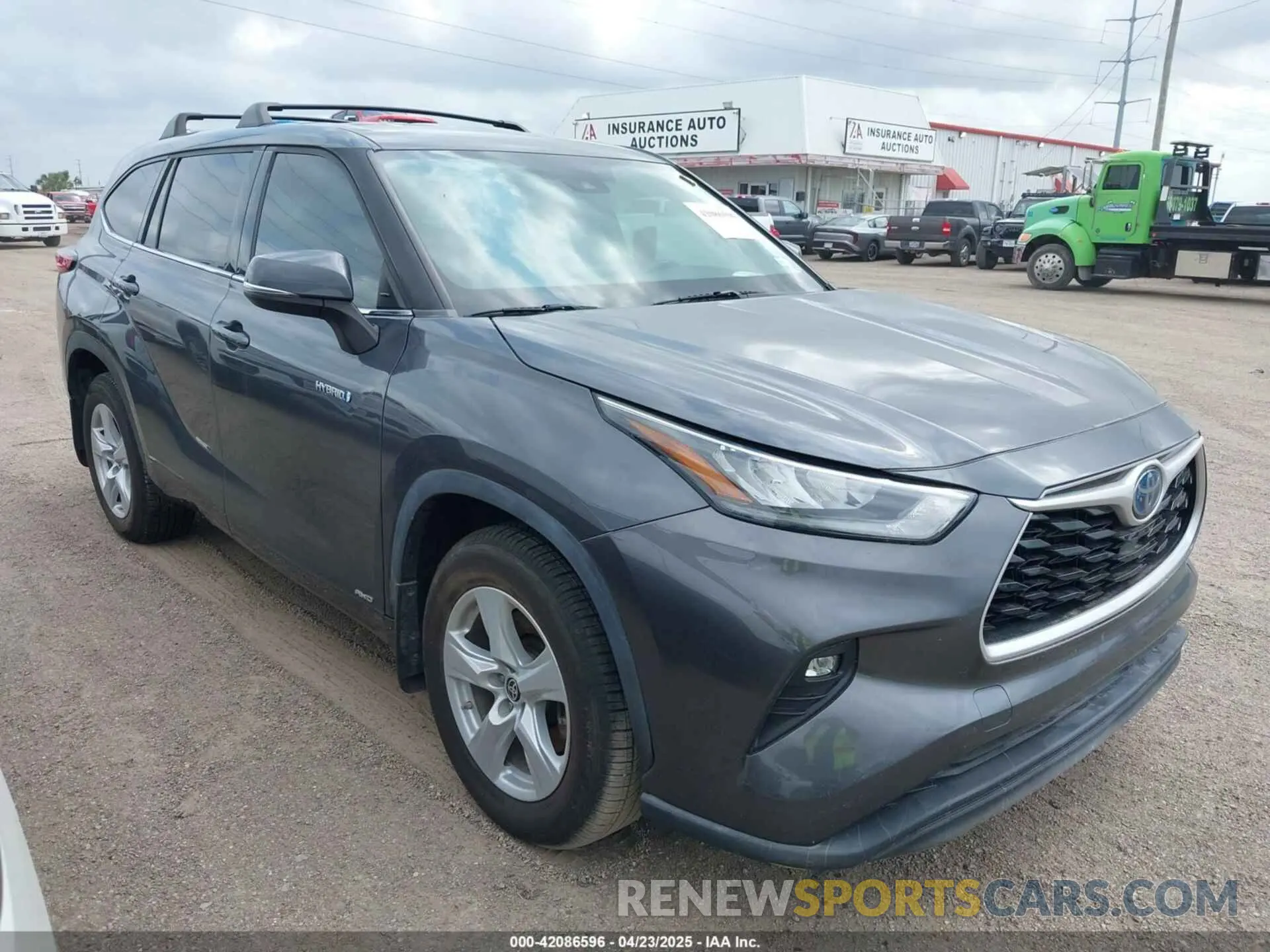 1 Photograph of a damaged car 5TDBBRCHXLS514061 TOYOTA HIGHLANDER 2020