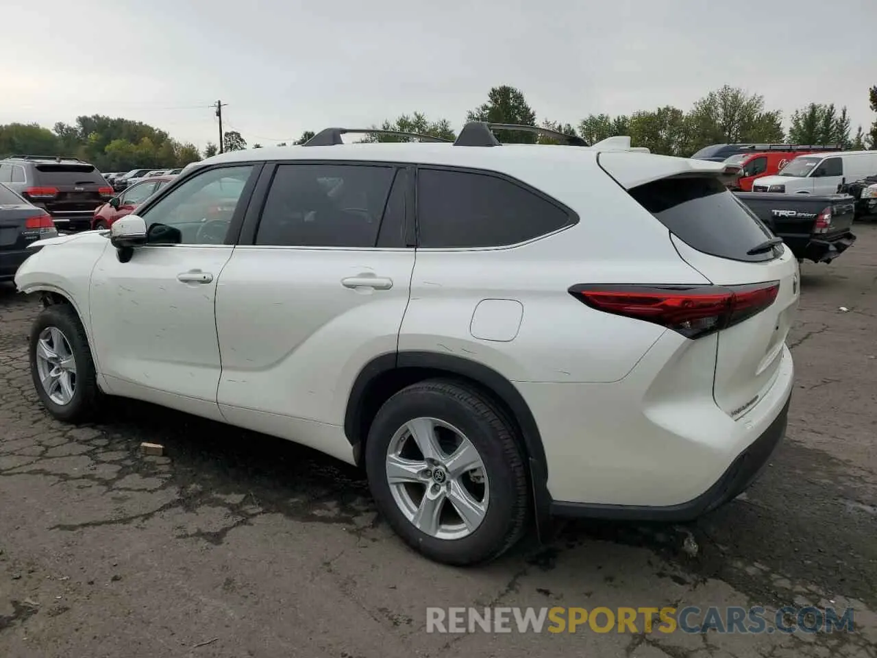 2 Фотография поврежденного автомобиля 5TDBZRBH2LS019429 TOYOTA HIGHLANDER 2020