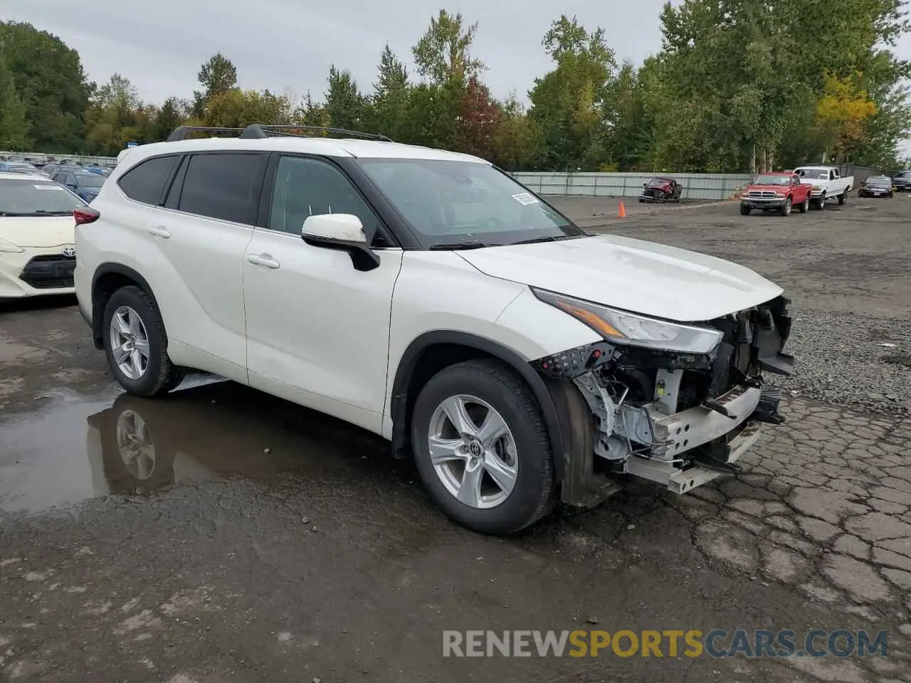 4 Фотография поврежденного автомобиля 5TDBZRBH2LS019429 TOYOTA HIGHLANDER 2020