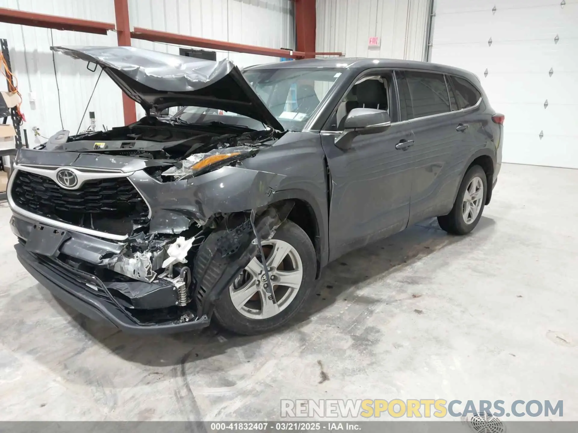2 Photograph of a damaged car 5TDBZRBH3LS038023 TOYOTA HIGHLANDER 2020