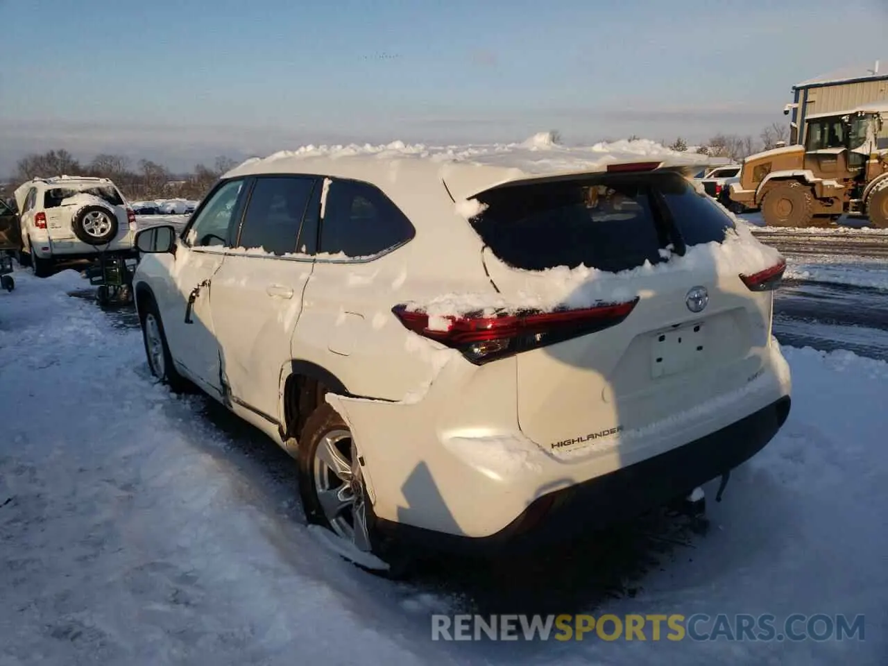 3 Фотография поврежденного автомобиля 5TDBZRBH3LS520426 TOYOTA HIGHLANDER 2020