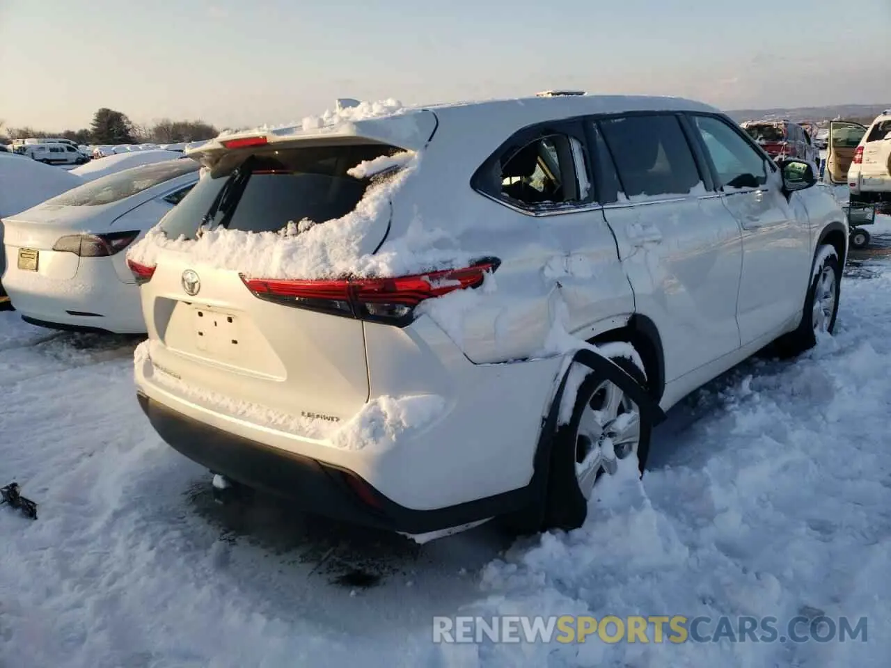 4 Фотография поврежденного автомобиля 5TDBZRBH3LS520426 TOYOTA HIGHLANDER 2020