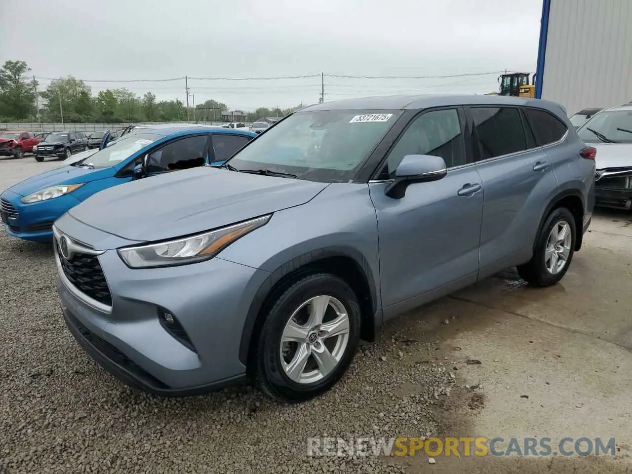 1 Photograph of a damaged car 5TDBZRBH7LS016753 TOYOTA HIGHLANDER 2020
