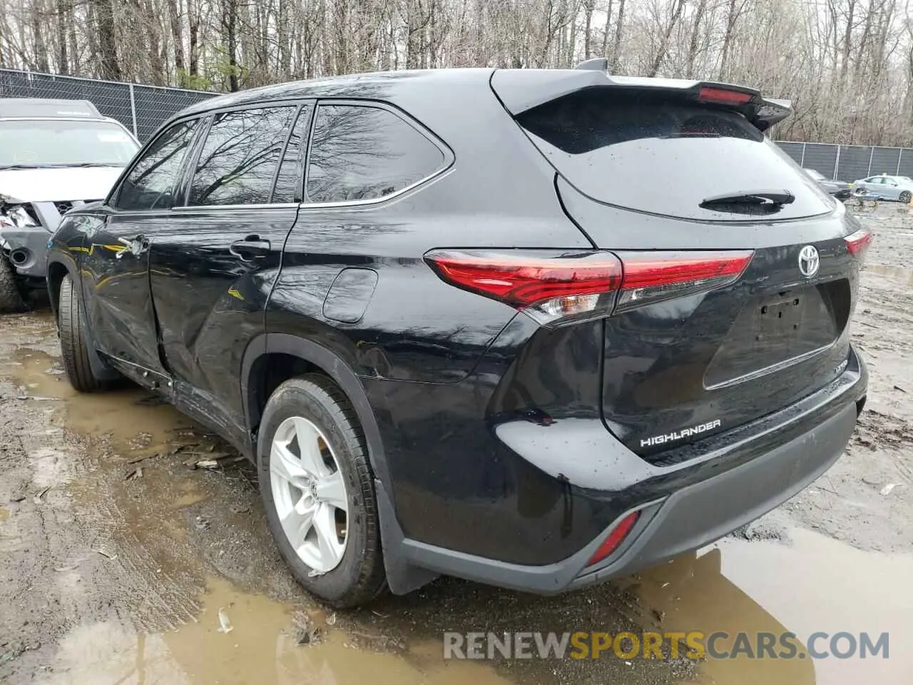 3 Photograph of a damaged car 5TDBZRBH9LS032193 TOYOTA HIGHLANDER 2020