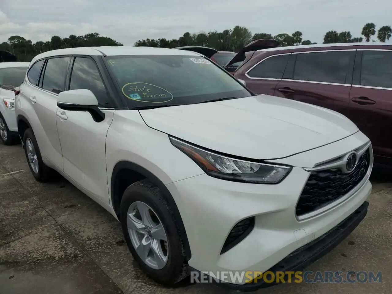 1 Фотография поврежденного автомобиля 5TDCZRAH2LS028394 TOYOTA HIGHLANDER 2020
