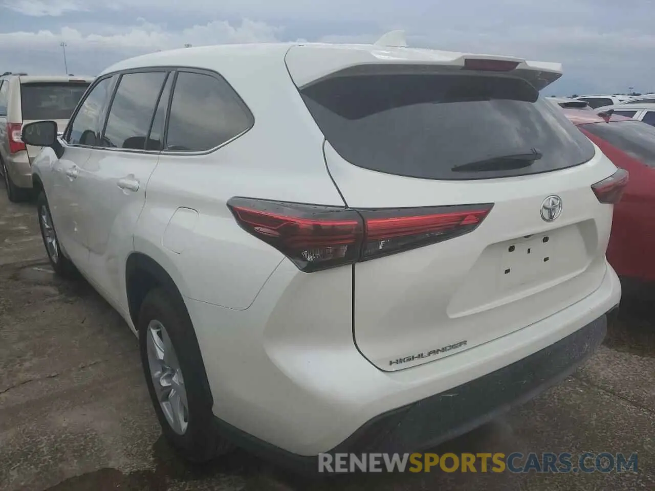3 Фотография поврежденного автомобиля 5TDCZRAH2LS028394 TOYOTA HIGHLANDER 2020