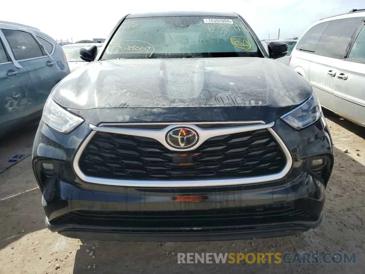 5 Фотография поврежденного автомобиля 5TDCZRAH4LS500630 TOYOTA HIGHLANDER 2020