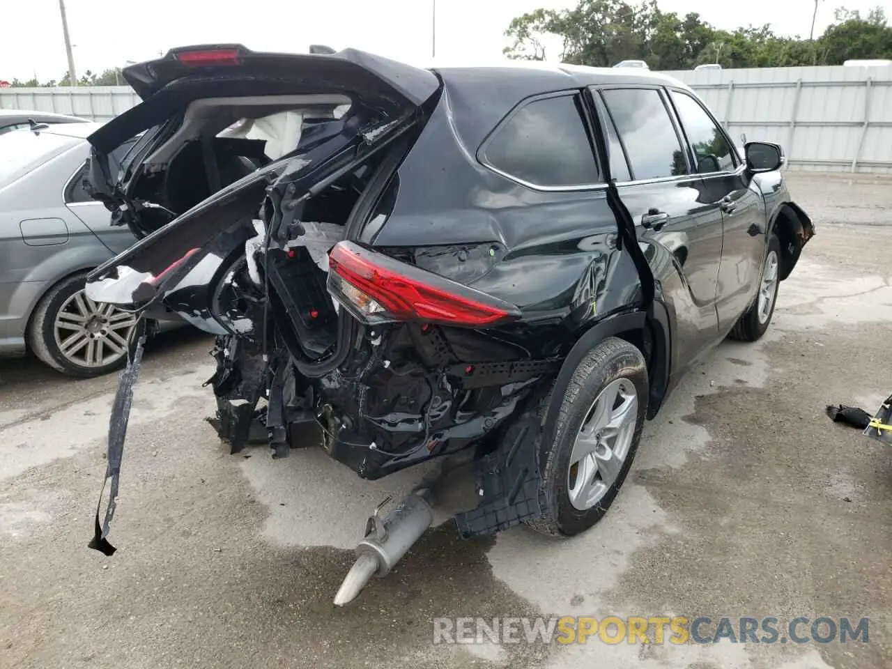 4 Фотография поврежденного автомобиля 5TDCZRAH5LS502497 TOYOTA HIGHLANDER 2020