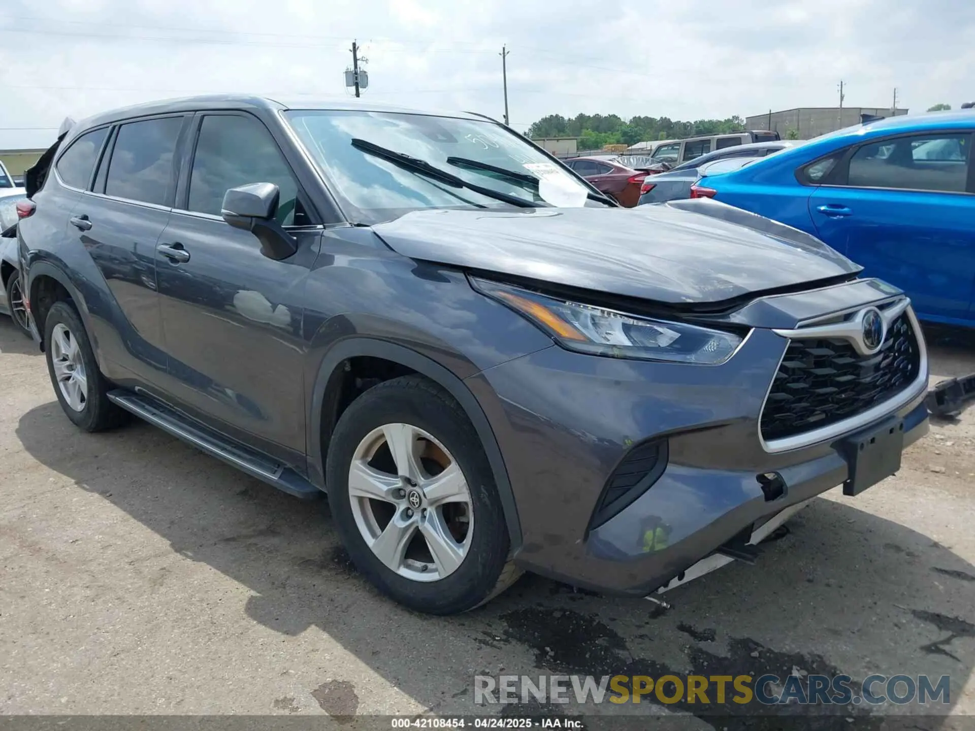 1 Photograph of a damaged car 5TDCZRAH7LS511721 TOYOTA HIGHLANDER 2020